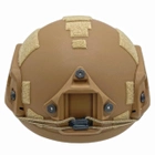 Каска шлем кевларовая военная тактическая Производство Украина ОБЕРІГ R (койот)клас 1 ДСТУ NIJ IIIa - изображение 4