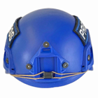 Каска шлем для военных журналистов кевларовая Производство Украина ОБЕРІГ F2(синий)клас 1 ДСТУ NIJ IIIa - изображение 3