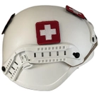 Каска шолом кевларова для медичних служб тактична виробництво Україна ОБЕРІГ F2(білий)клас 1 ДСТУ NIJ IIIa - зображення 4