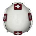 Каска шлем кевларовая для медицинских служб Производство Украина ОБЕРІГ F2(белый)клас 1 ДСТУ NIJ IIIa - изображение 6
