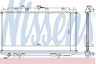 Радиатор NS ALMERA N16(00-)1.5 и 16V(+)[OE 21410-BM400] Nissens (67344A)