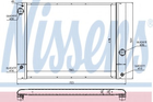 Радіатор BMW 5 E60-E61(03-)520 i(+)[OE 1711.7.534.914] Nissens (60772)