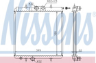 Радіатор PT 206(98-)1.1 i(+)[OE 1330.F9] Nissens (63708A)