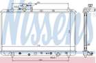 Радіатор SZ SX4(06-)2.0 i 16V(+)[OE 17700-80J10] Nissens (64205)