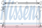 Радіатор NS PRIMASTAR(02-)2.5 dCi(+)[OE 82 00 019 380] Nissens (63818A)