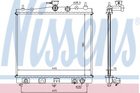 Радиатор NS MICRA/MARCH K12(02-)1.2 и 16V(+)[OE 21460-AX800] Nissens (68700A)