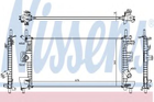 Радіатор FORD FOCUS III (CB8, CEW) (11-) 1.6 Flexifuel Nissens (69237)