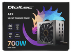 Zasilacz Qoltec ATX Silent Dragon 700W 80 Plus Gaming (5901878503462) - obraz 3