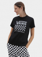 T-shirt damski z nadrukiem Vans VN00050P-BLK1 M Czarny (196570324414) - obraz 1