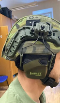 Крепление для тактических активных наушников на шлем fast адаптер Олива для тактических активных наушников - изображение 3