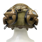 Активні тактичні навушники на шолом професійні EARMOR M31X Mark3 MilPro з мікрофоном (Койот) - зображення 3