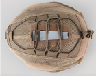 Тактический кавер (чехол) на шлем типа FAST сетка Tan - изображение 4