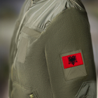 Набор шевронов 2 шт на липучке Флаг Албании, вышитый патч нашивка 5х8 см - изображение 3