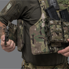 Плитоноска тактическая, военный жилет UkrArmor IBV Cordura MOLLE Универсальный M-XXL Мультикам - изображение 7