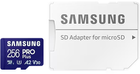 Карта пам'яті Samsung PRO Plus microSDXC 256GB UHS-I U3 V30 A2 + SD адаптер (MB-MD256SA/EU) - зображення 5