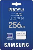 Карта пам'яті Samsung PRO Plus microSDXC 256GB UHS-I U3 V30 A2 + SD адаптер (MB-MD256SA/EU) - зображення 8
