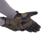 Тактичні рукавички для військових ЗСУ Military Rangers BC-9876 розмір XL оливковий - зображення 4