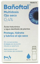 Краплі для очей Banoftal Dry Eye Multidose 10 мл (8437010164163) - зображення 1