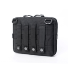 Тактический подсумок на рюкзак общего назначения горизонтальный Molle Черный - изображение 3