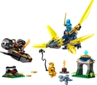 Zestaw klocków LEGO Ninjago Nya i Arin - bitwa na grzbiecie małego smoka 157 elementów (71798) - obraz 2