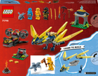 Zestaw klocków LEGO Ninjago Nya i Arin - bitwa na grzbiecie małego smoka 157 elementów (71798) - obraz 10