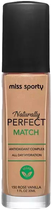 Тональна основа Miss Sporty Naturally Perfect Match 150 Rose Vanilla 30 мл (3616303417659) - зображення 1