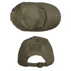 Бейсболка тактична Mil-Tec CAP ріп-стоп олива розмiр унiверсальний (12319001) - зображення 2