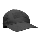 Бейсболка тактическая Mil-Tec CAP рип-стоп черная размер универсальный (12319002) - изображение 5