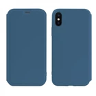 Чехол книга HOCO Colorful series liquid silicone для iPhone XS Max TPU Blue