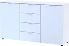 Комод Doros Рон 5 2 фасада 4 шухляды 140х38х81 см Белый (44900223)
