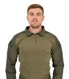 Рубашка тактическая c воротником-стойкой убакс Warrior Wear SA-18 Зеленая M - изображение 7