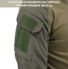Рубашка тактическая c воротником-стойкой убакс Warrior Wear SA-18 Зеленая M - изображение 9
