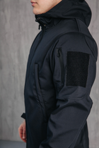 Куртка чоловіча тактична Soft Shell демісезонна ДСНС Водонепроникна ТЕМНО СИНІЙ XL - зображення 8