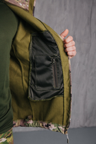 Куртка Soft shell мультикам чоловіча Водонепроникна тактична на блискавці з капюшоном L - зображення 6