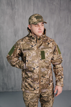 Водонепроницаемая Куртка пиксель мужская тактическая Soft shell демисезонная (на молнии с капюшоном) 2XL - изображение 7
