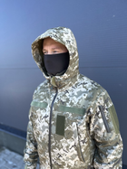 Водонепроницаемая Куртка пиксель мужская тактическая Soft shell демисезонная (на молнии с капюшоном) 2XL - изображение 12