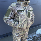 Куртка мужская Водонепроницаемая тактическая Soft shell мультикам (на молнии с капюшоном) Мультикам 2XL - изображение 5