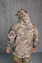 Куртка мужская Водонепроницаемая тактическая Soft shell мультикам (на молнии с капюшоном) Мультикам 2XL - изображение 6