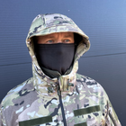 Куртка чоловіча Водонепроникна тактична Soft shell мультикам (на блискавці з капюшоном) Мультікам 2XL - зображення 7
