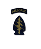 Шеврон на липучке Airborne 9см х 6см (12396) - изображение 1