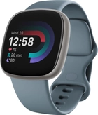Смарт-годинник Fitbit Versa 4 Waterfall Blue/Platinum (FB523SRAG) - зображення 1