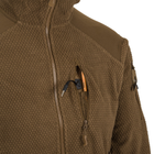 Кофта Alpha Hoodie Tactical Jacket - Grid Fleece Helikon-Tex Coyote XL - изображение 5