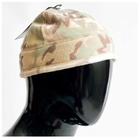 Флісова тактична шапка-підшоломник MFH Camo мультикам M - зображення 3