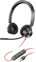 Słuchawki Plantronics Poly BlackWire 3320, BW3320 USB-A Czarne (213934-01) - obraz 1