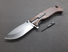 Нож выживания складной, со стеклобоем, стропорезом, огнивом и свистком GW25560 - изображение 2
