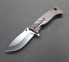 Нож выживания складной, со стеклобоем, стропорезом, огнивом и свистком GW25560 - изображение 4