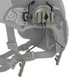 Адаптеры для крепления активных наушников Impact, Walker's, Peltor, Earmor M31/M32 на тактические шлемы. Комплект олива - изображение 3