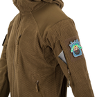 Кофта Alpha Hoodie Tactical Jacket - Grid Fleece Helikon-Tex Coyote XS - изображение 4