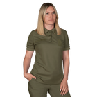 Поло футболка женская тактическая полевая универсальная для силовых структур Camotec 7161(S) олива TR_7161(S)