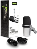 Мікрофон Shure MV7 Podcast Microphone Silver (MV7-S) - зображення 3